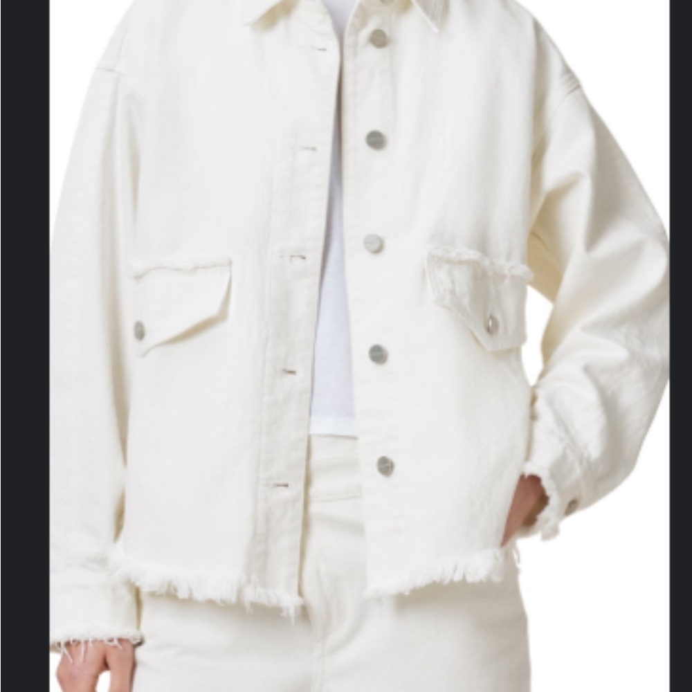 All Saints Denim White Oversized Shacket - Never Worn
